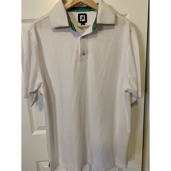 FOOTJOY‎ Men’s Sz Size M White Golf Polo Shirt - Picture 6 of 8
